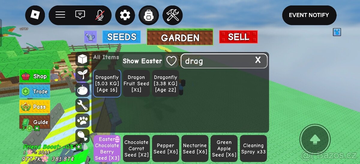 Grow A Garden Účet - 3