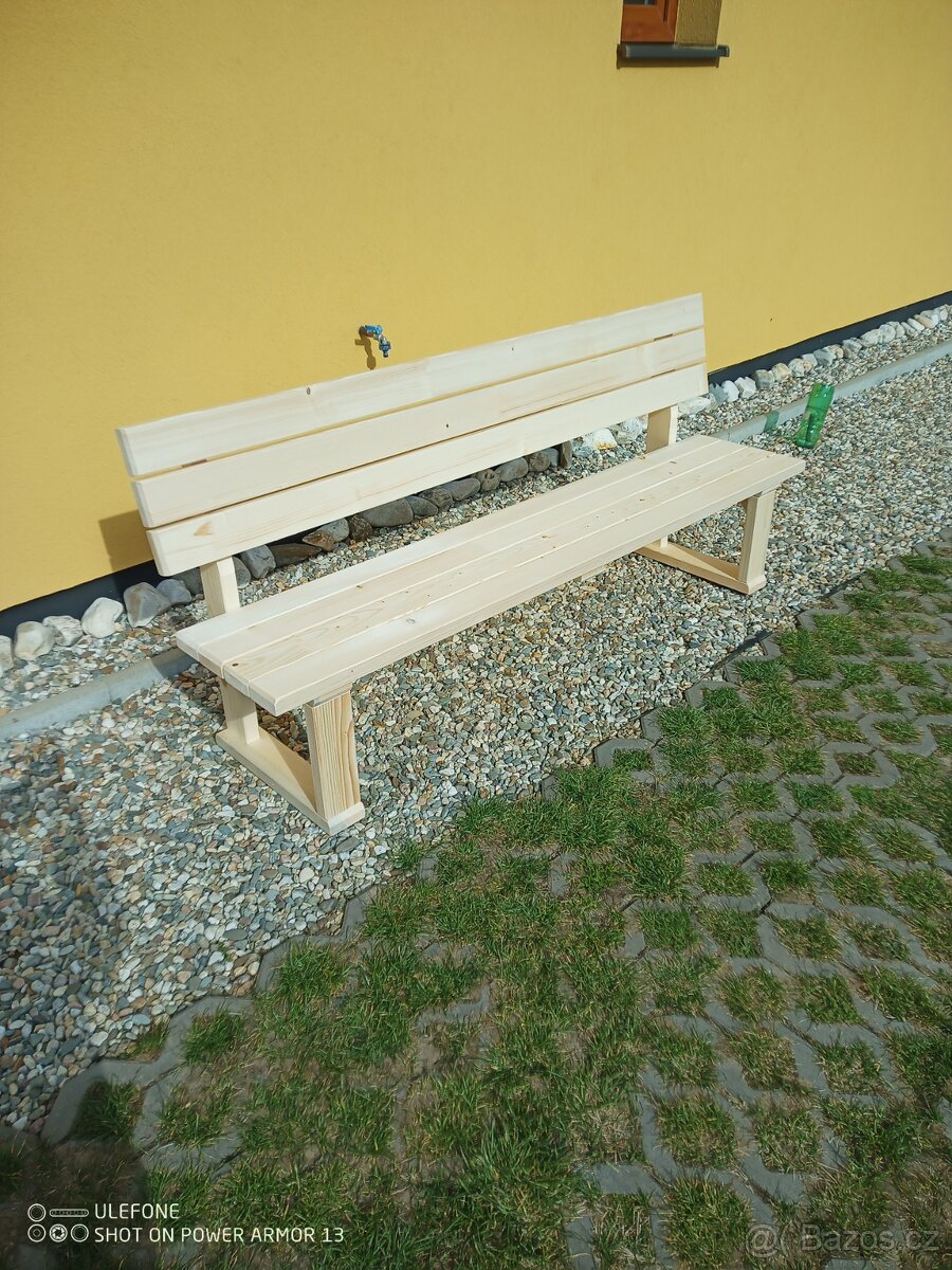 Zahradní posezení, nábytek, lavice - 3