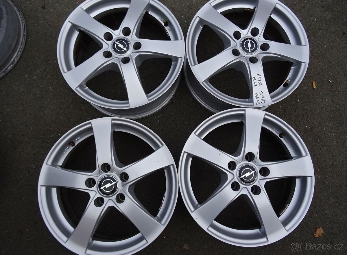 Alu disky Opel, 16", 5x110, ET 37 , šíře 6,5J - 3