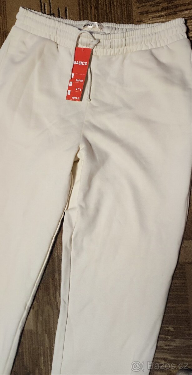 Dámské krémové tepláky, vel. S - 3