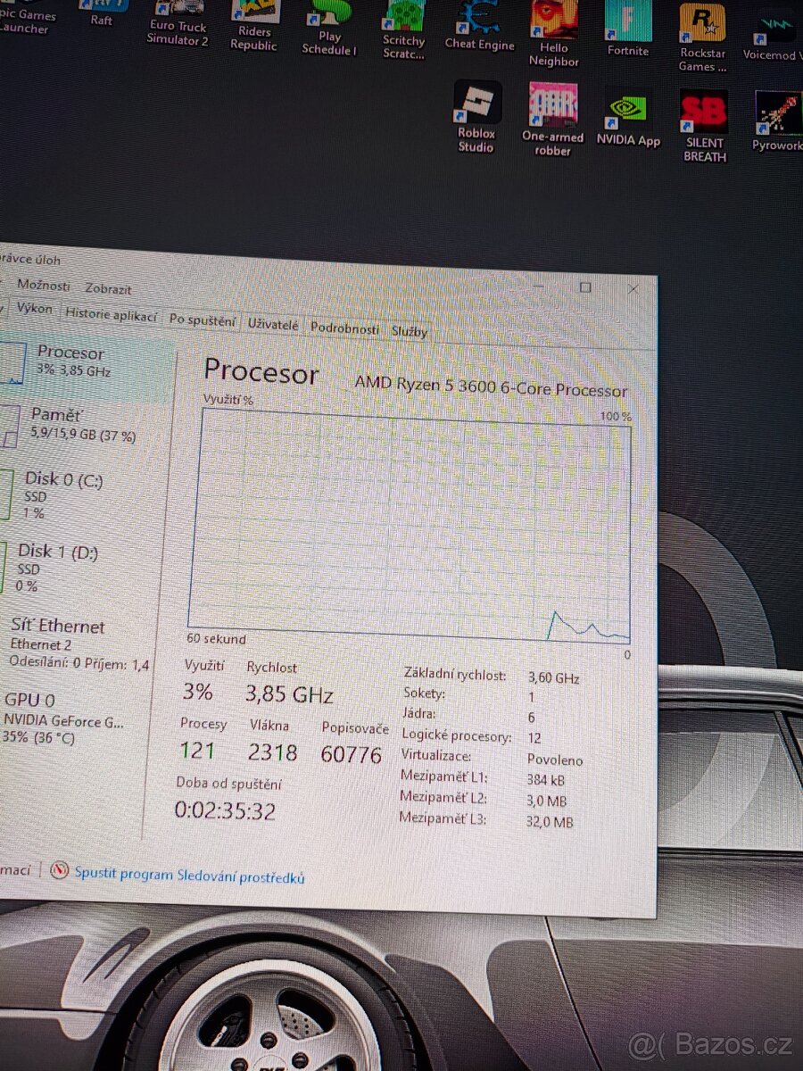 Prodám výkonný herní pc, ideální pro hry v 1080p - 3