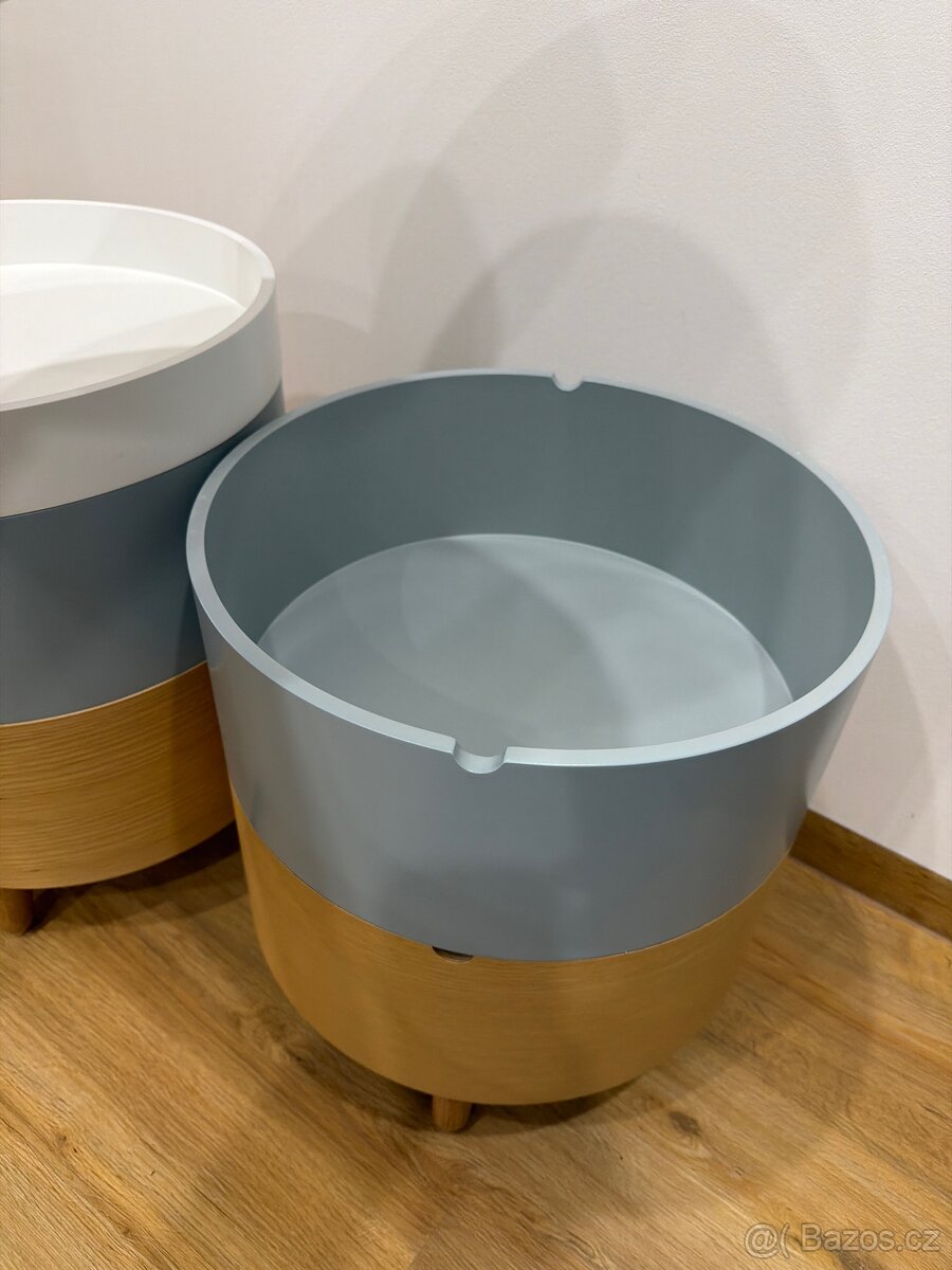 Kulaté odkládací stolky s úložným prostorem - 3