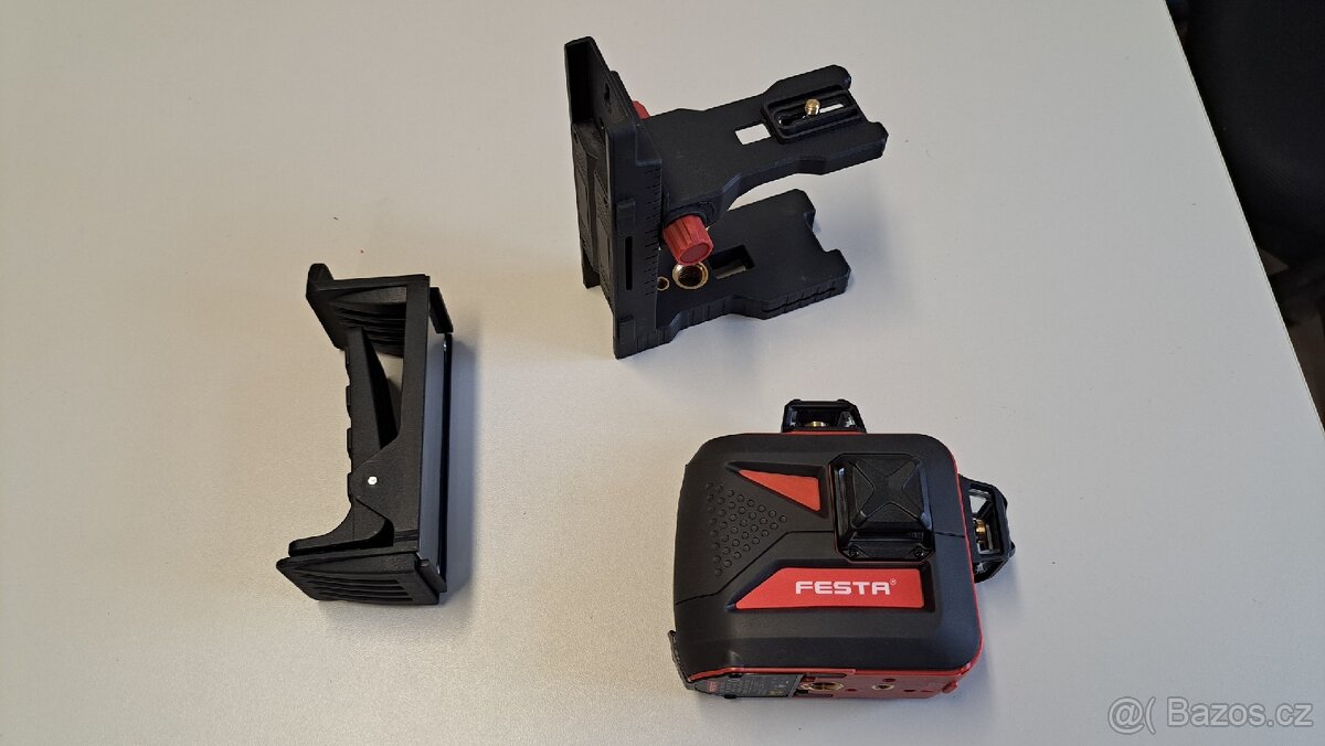 Samonivelační křížový laser, zelený 3x360° - 3