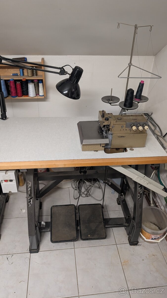 Průmyslový šicí stroj + overlock - 3
