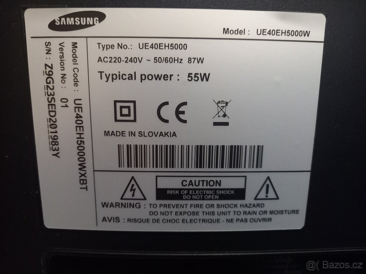 Led TV Samsung UE40EH5000 + Set top box Tesla TE -302 - 3