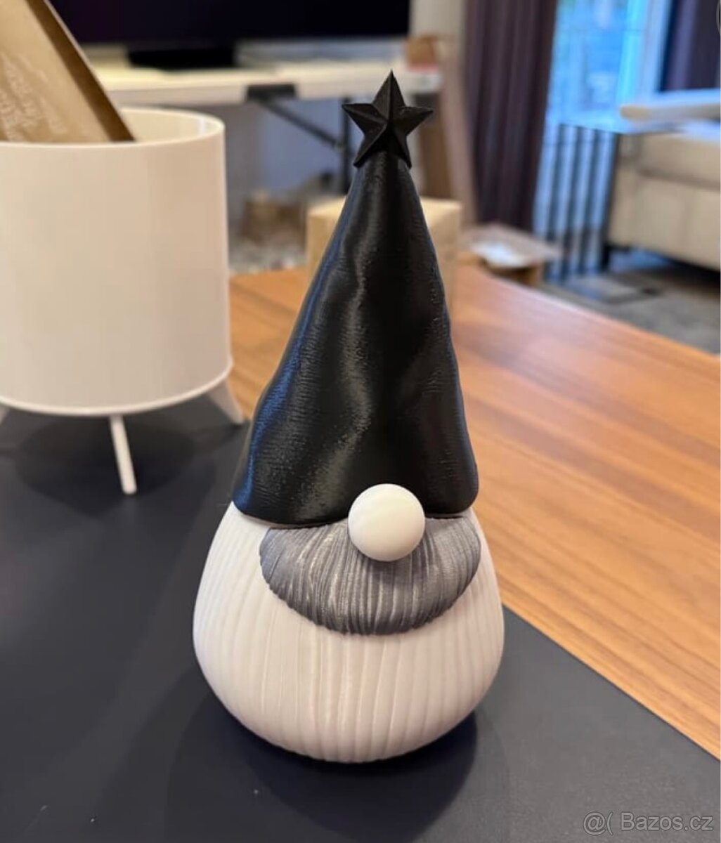 VÁNOČNÍ TRPASLÍK – stylová dekorace, váza/stojánek - 3