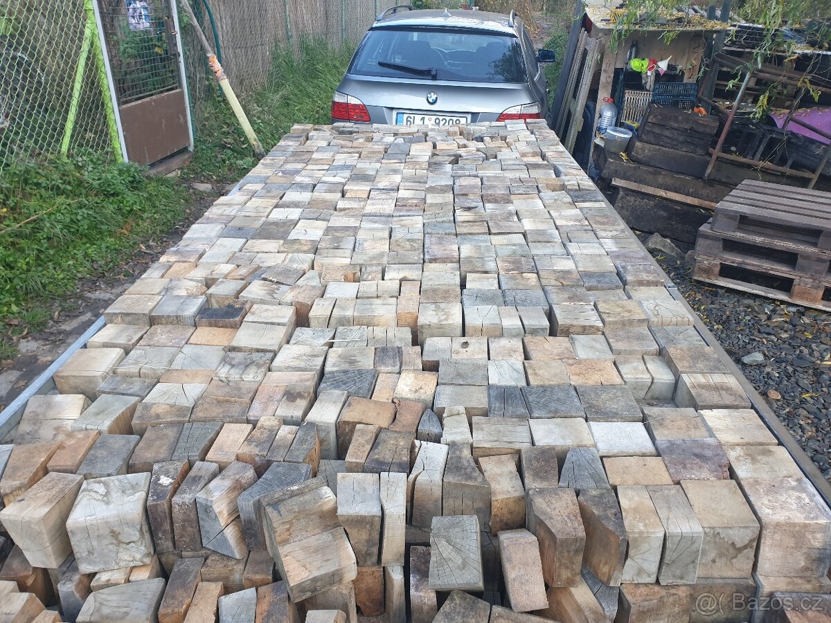 Špalíková dlažba dub 10x10x10 - 3