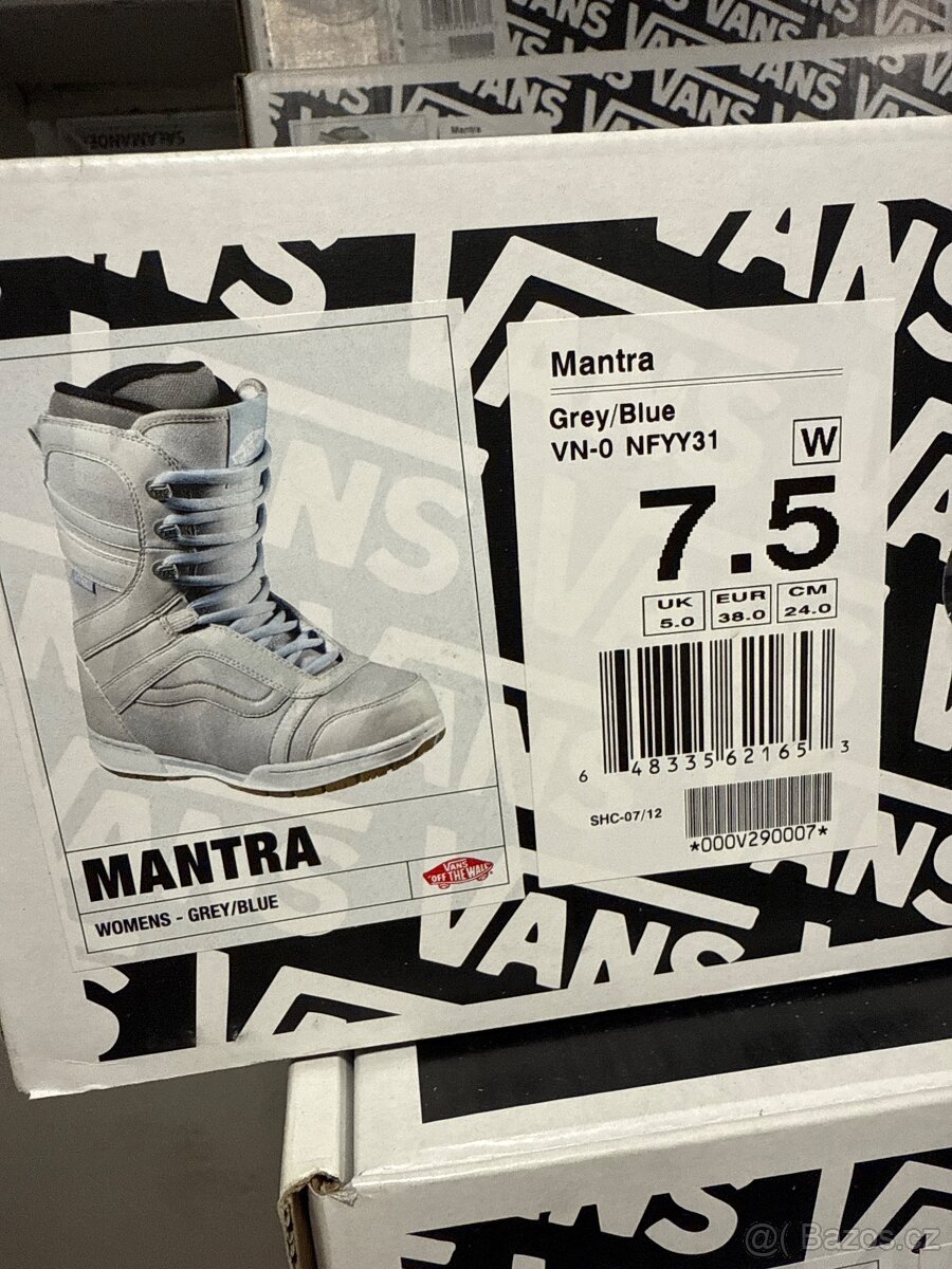 Nové Snowboardové boty Vans Mantra, grey/blue - 3