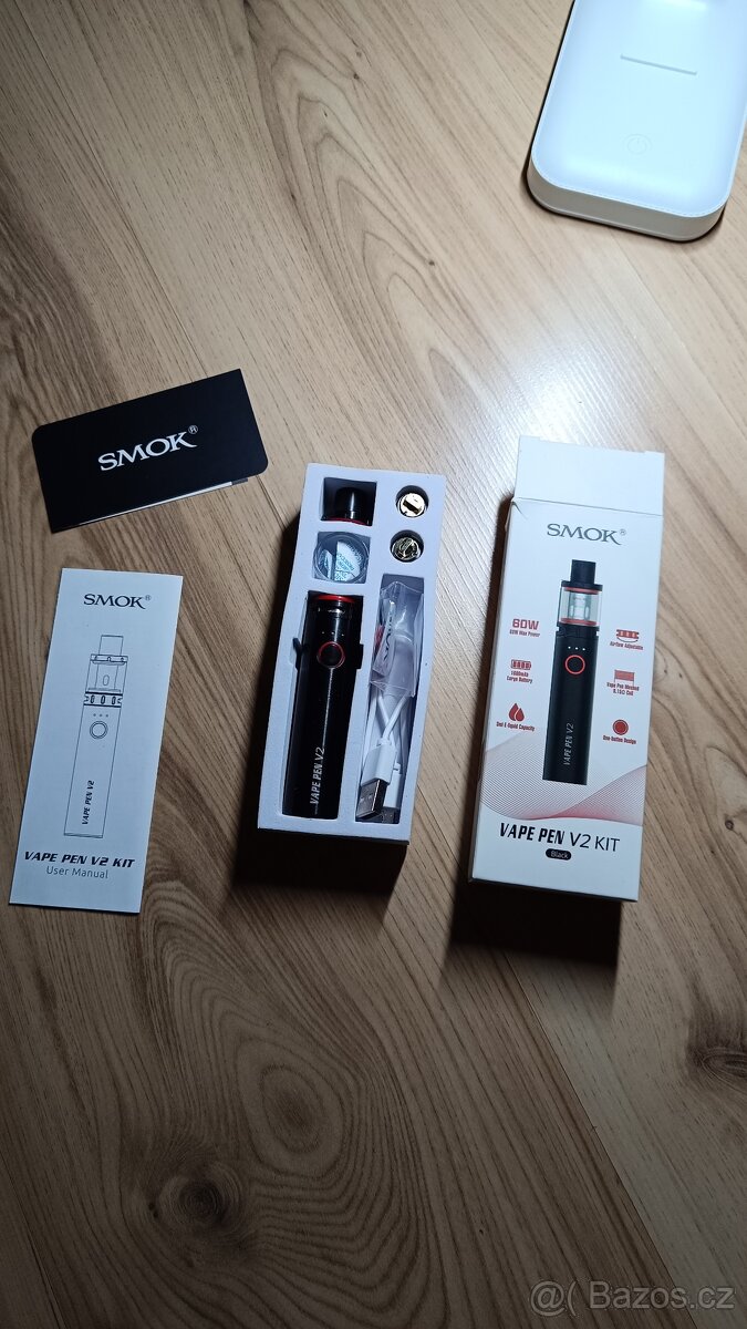 Vape Pen V2 kit SMOK+báze, příchutě, lahvičky - 3
