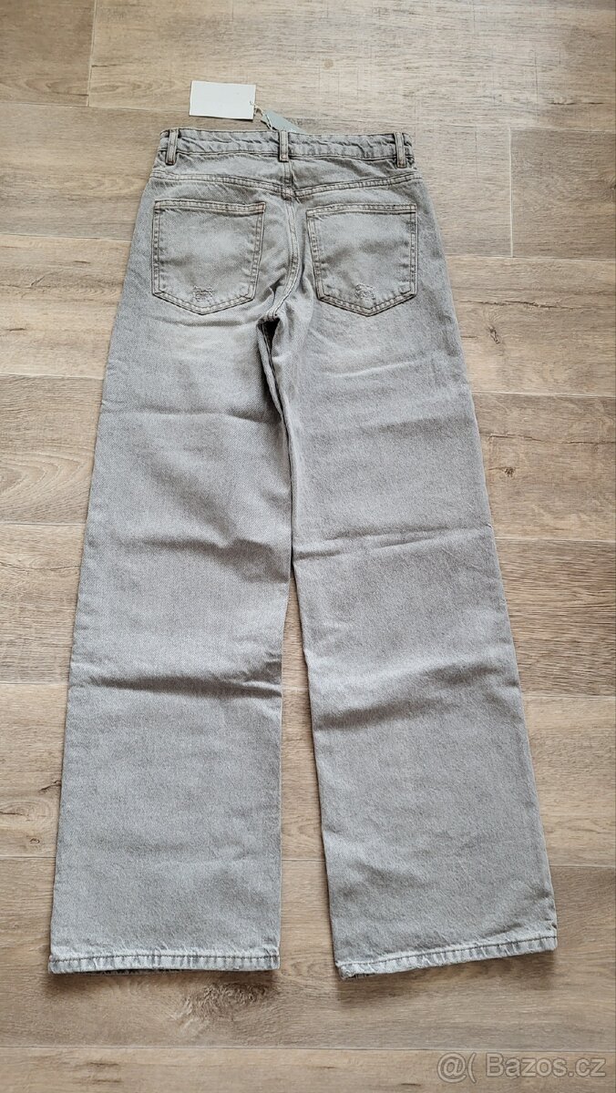 Široké džíny Pull&Bear, vel. 34 - 3