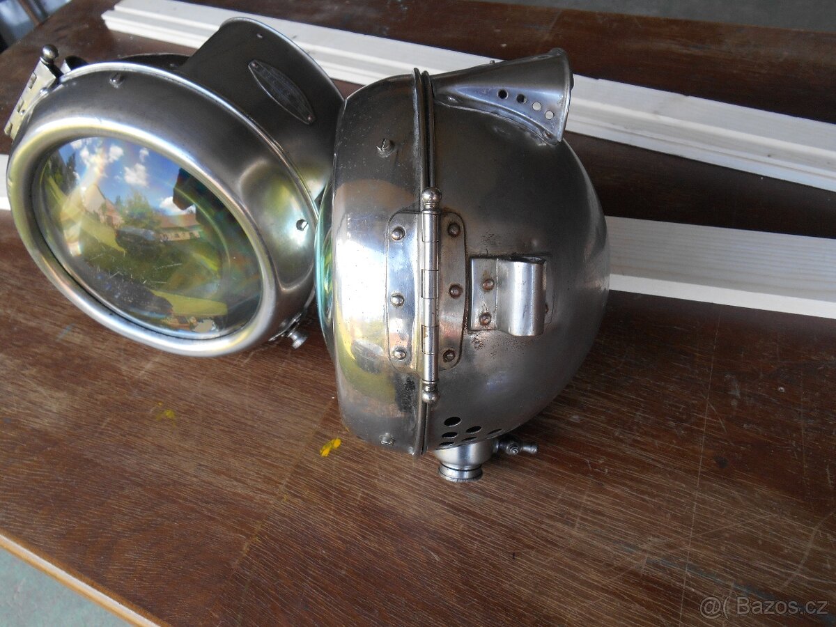 Acetylenová světla, průměr skla 165mm - 3