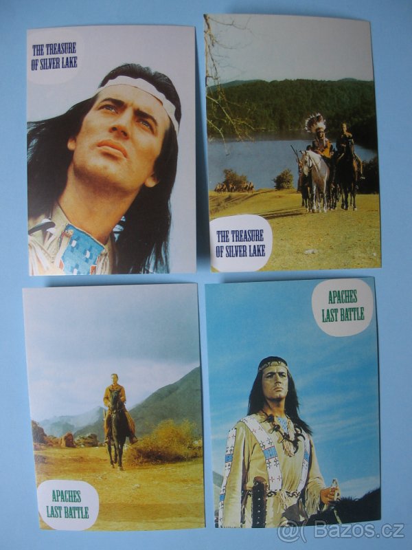 Sada 24 ks originálních karet Vinnetou - Old Shatterhand. - 3