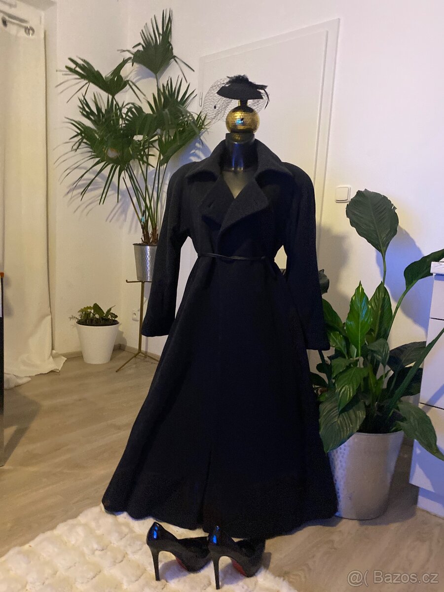 Mango kasmirovy vlneny kabat sedy dlouhy 38 - 3