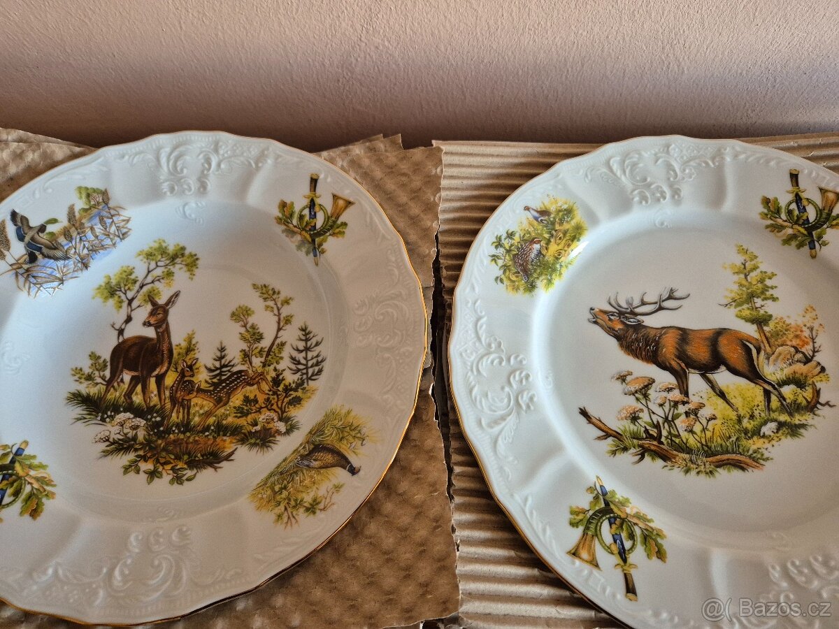 Talířová sada motiv myslivec Bernadotte - 3