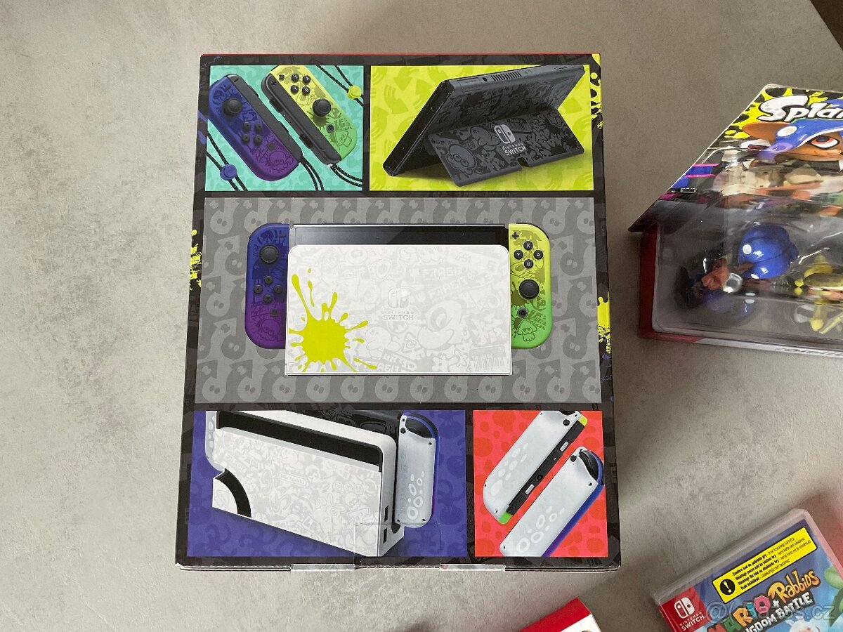 Nintendo Switch Oled Splatoon Limitovaná Edice nerozbaleno - 3