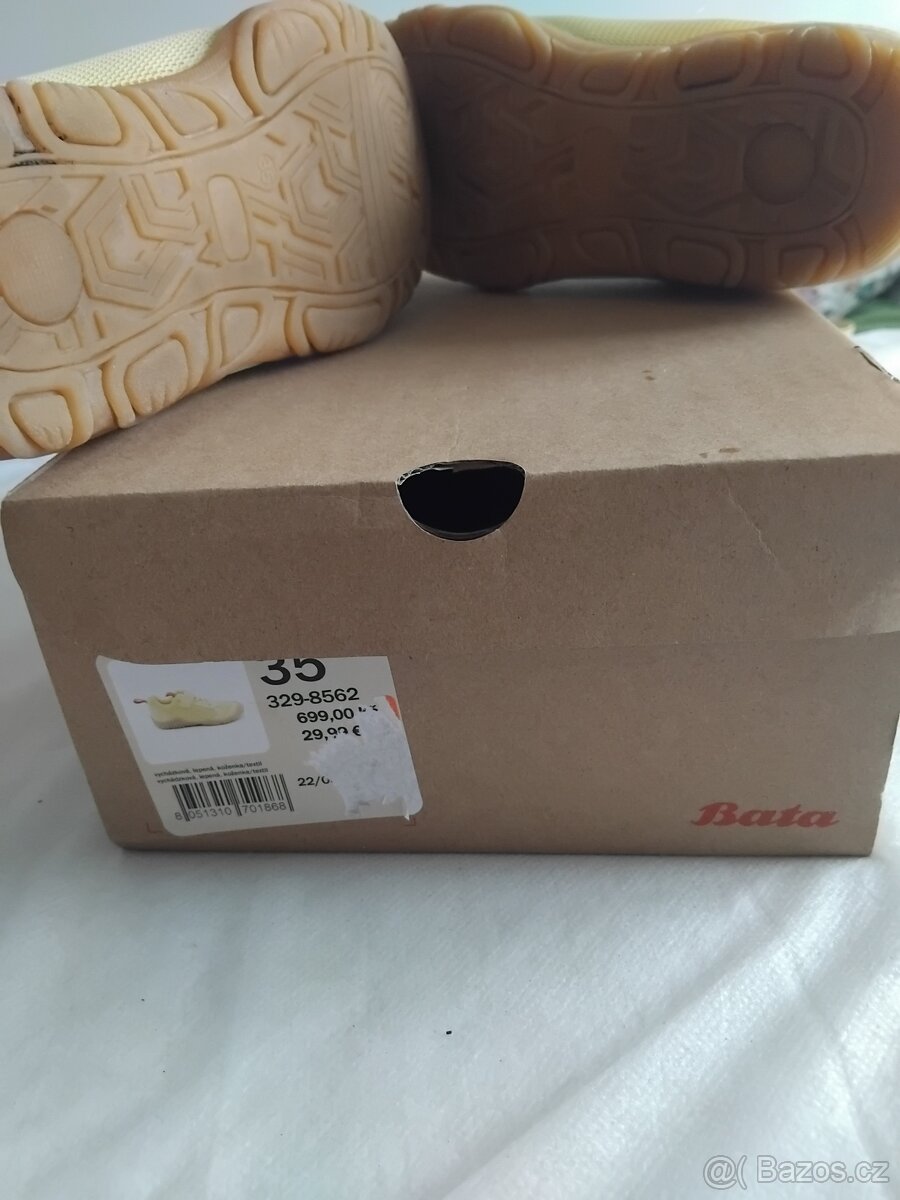 Žluté barefoot boty Baťa vel. 35 - 3