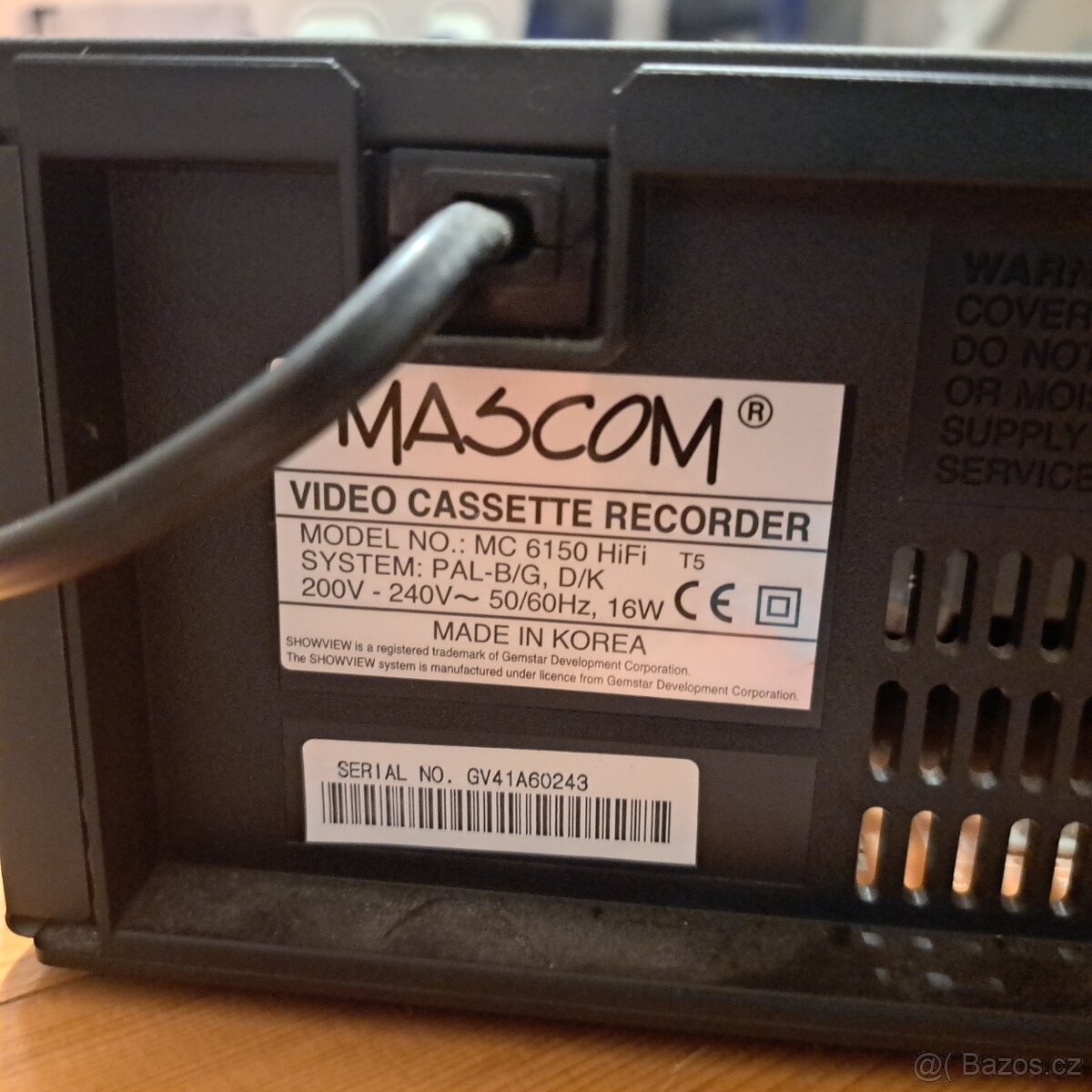 Videorecorder mascom hifi 6hlavy - 3