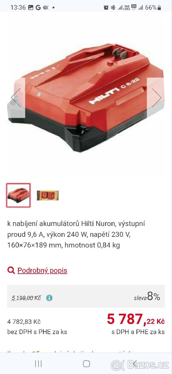 Nabíječka Hilti C 6-22 Nuron - 3