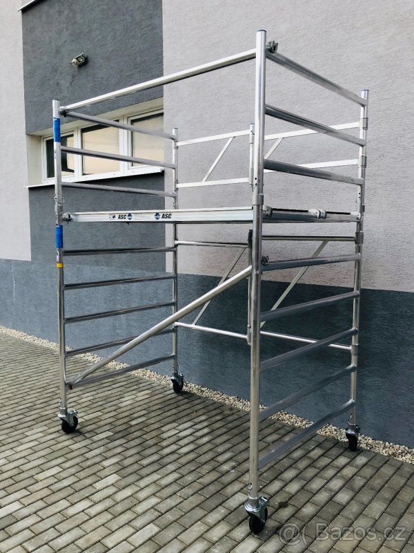 Pojízdné hliníkové lešení. AL 135 z Nástavbou - ZESÍLENÉ - 3