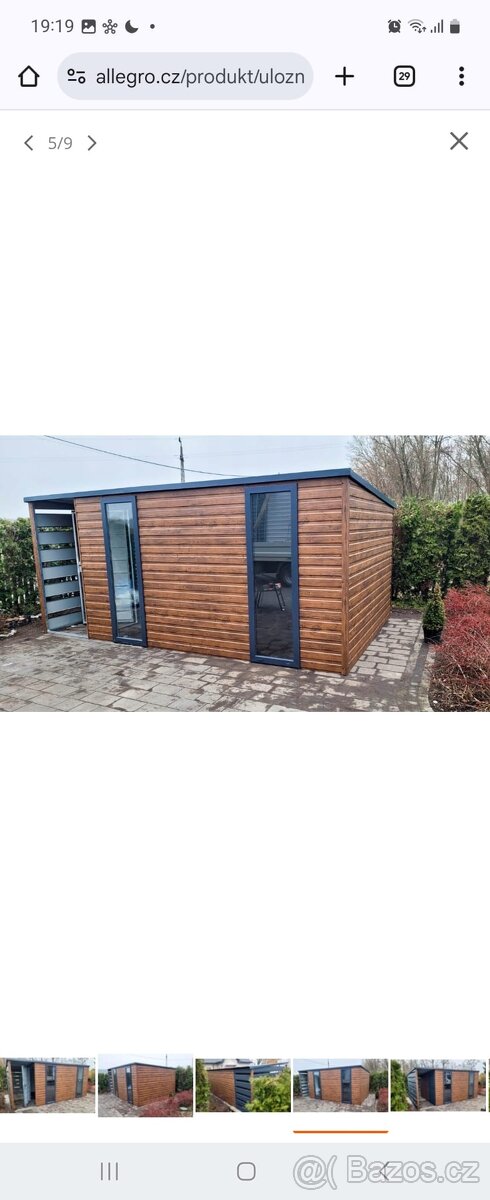 Zahradní domek 4,5x2,5m + přístřešek 1,5m - 3