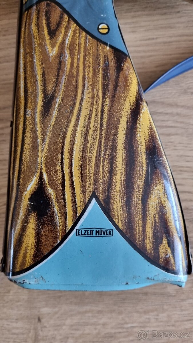 Stará hračka plechový samopal - 3