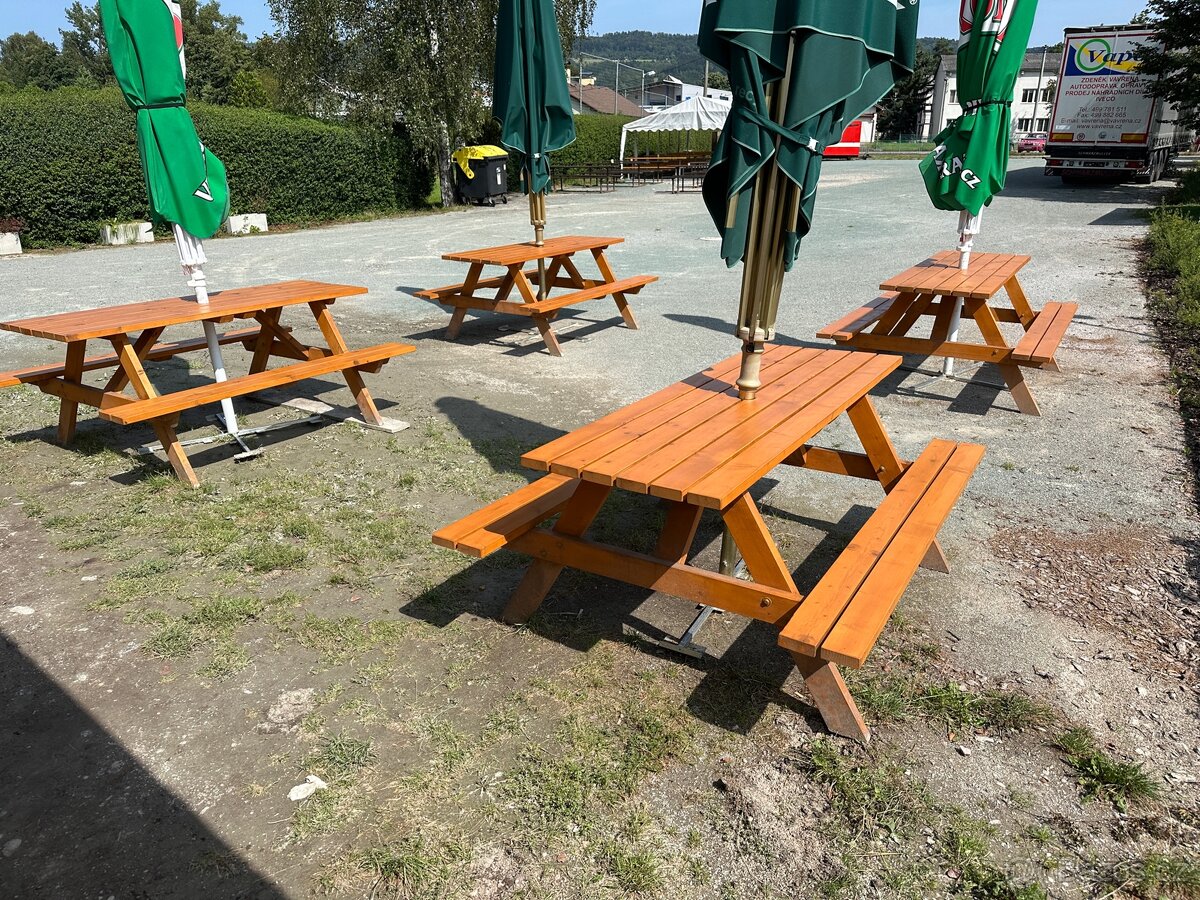 Pivní set / lavice do kiosku či na zahradu – IHNED SKLADEM - 3
