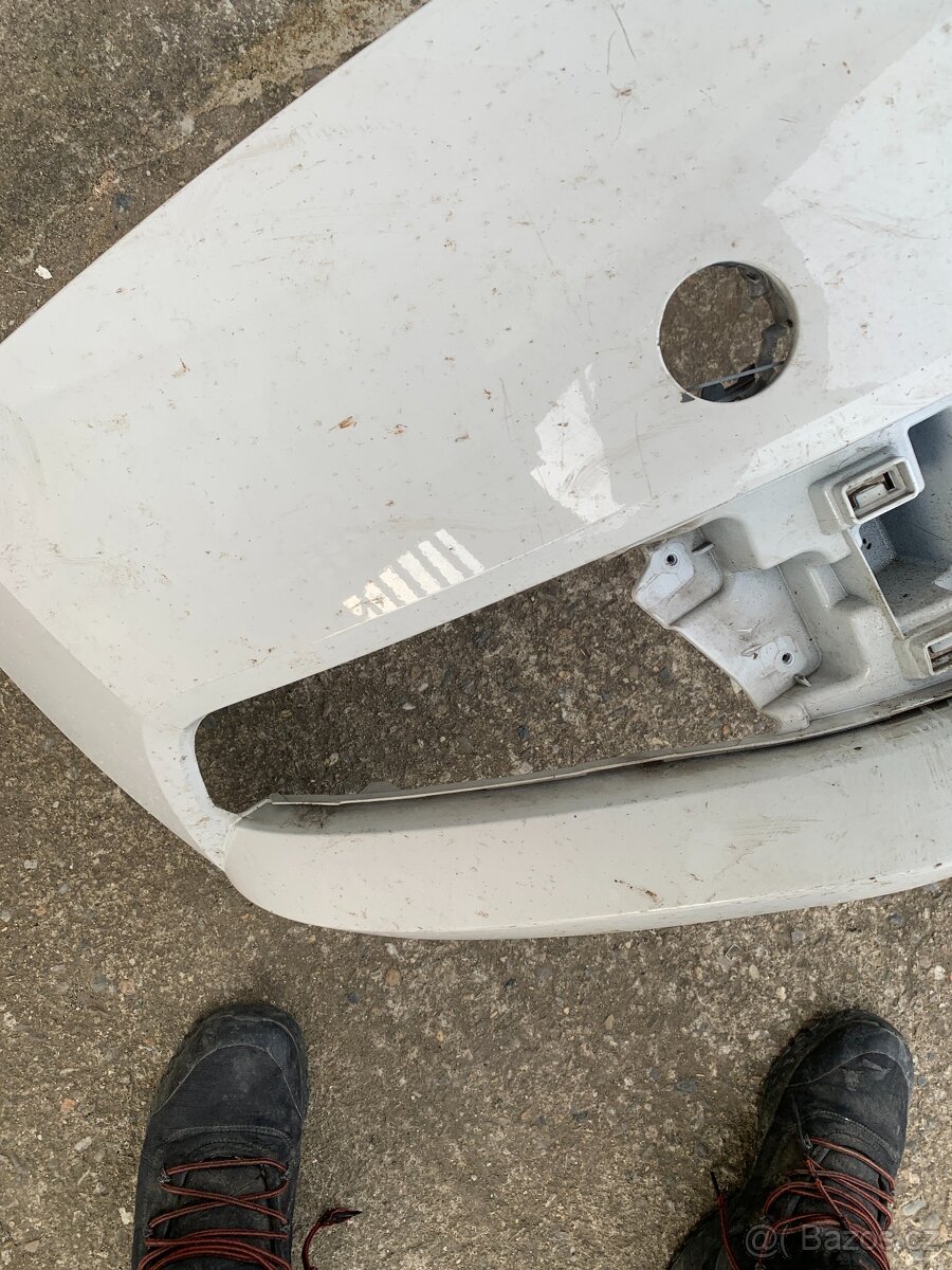 predni naraznik skoda fabia iii 3 fabie maska bily - 3