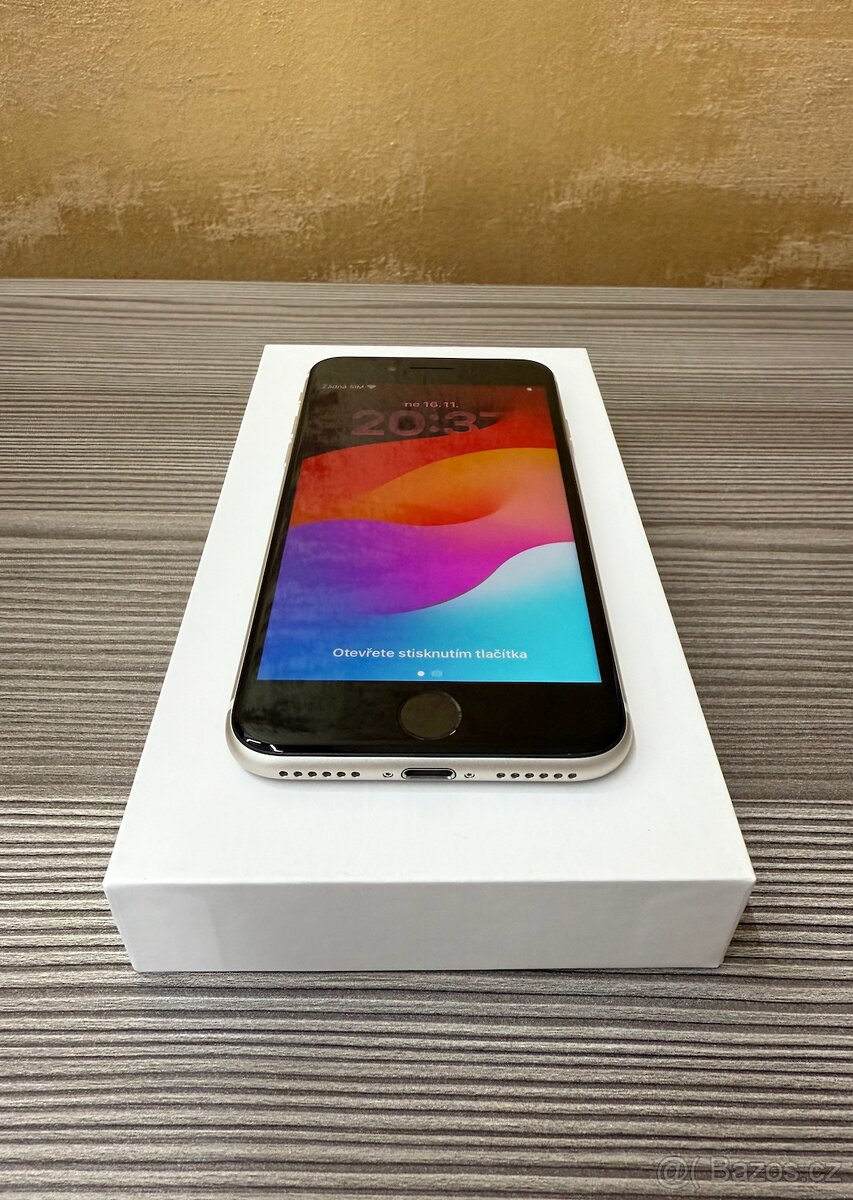 Apple iPhone SE 2022 128GB bílá, TOP stav, baterie 100% - 3