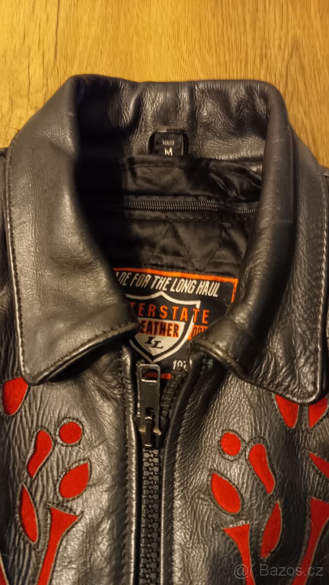 Motorkářská kožená bunda dámská vel. M - 3