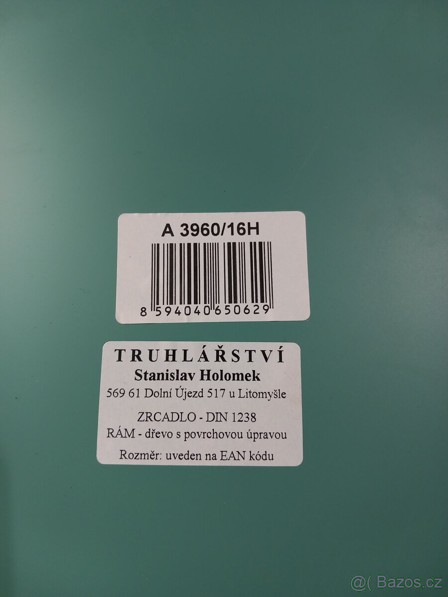 Zrcadlo v dřevěném rámu - nové - 3