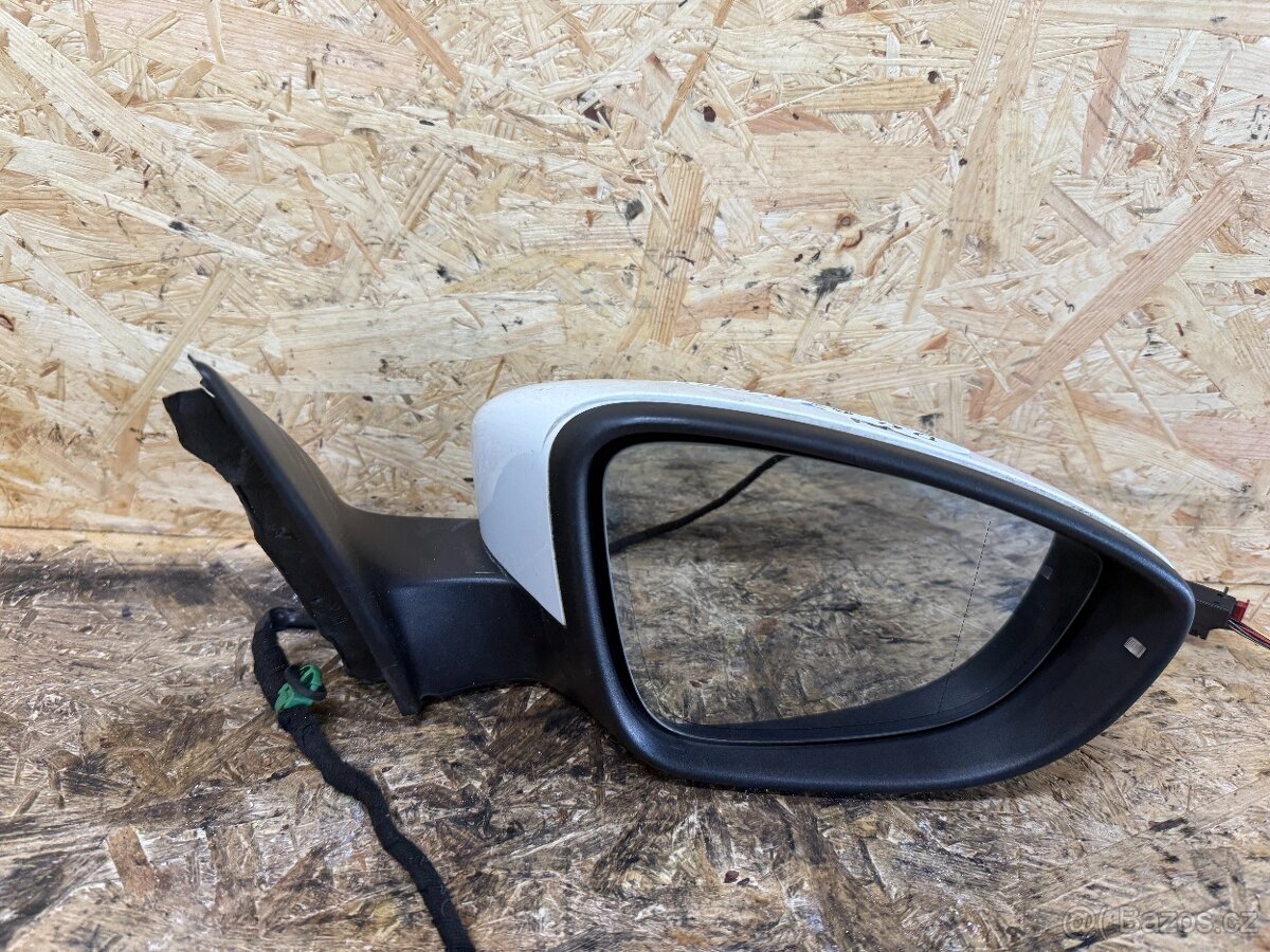 PRAVÉ ZPĚTNÉ ZRCÁTKO VW PASSAT B7 3C0857934A 9 PIN BÍLÉ - 3