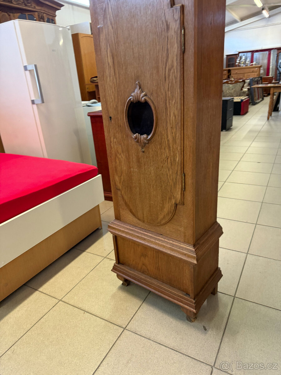 Anglické dubové podlahové bicí hodiny - 3