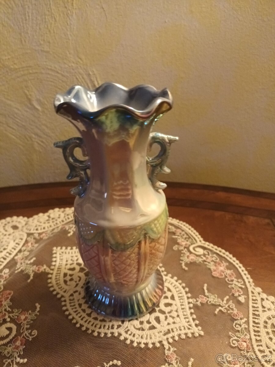 Retro vzácná keramická váza - 3