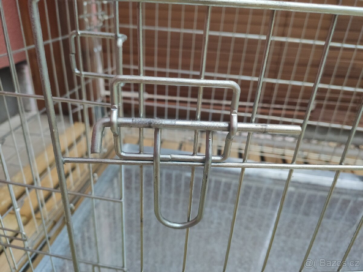 Přepravní kovová klec skládací - 3