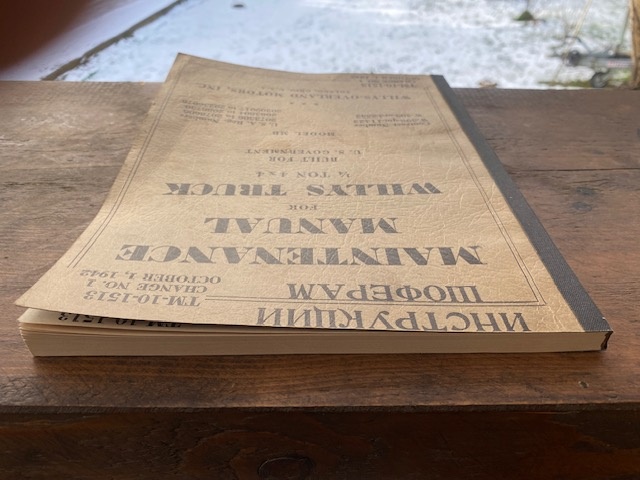 Maintenance manual Willys MB originál - 3