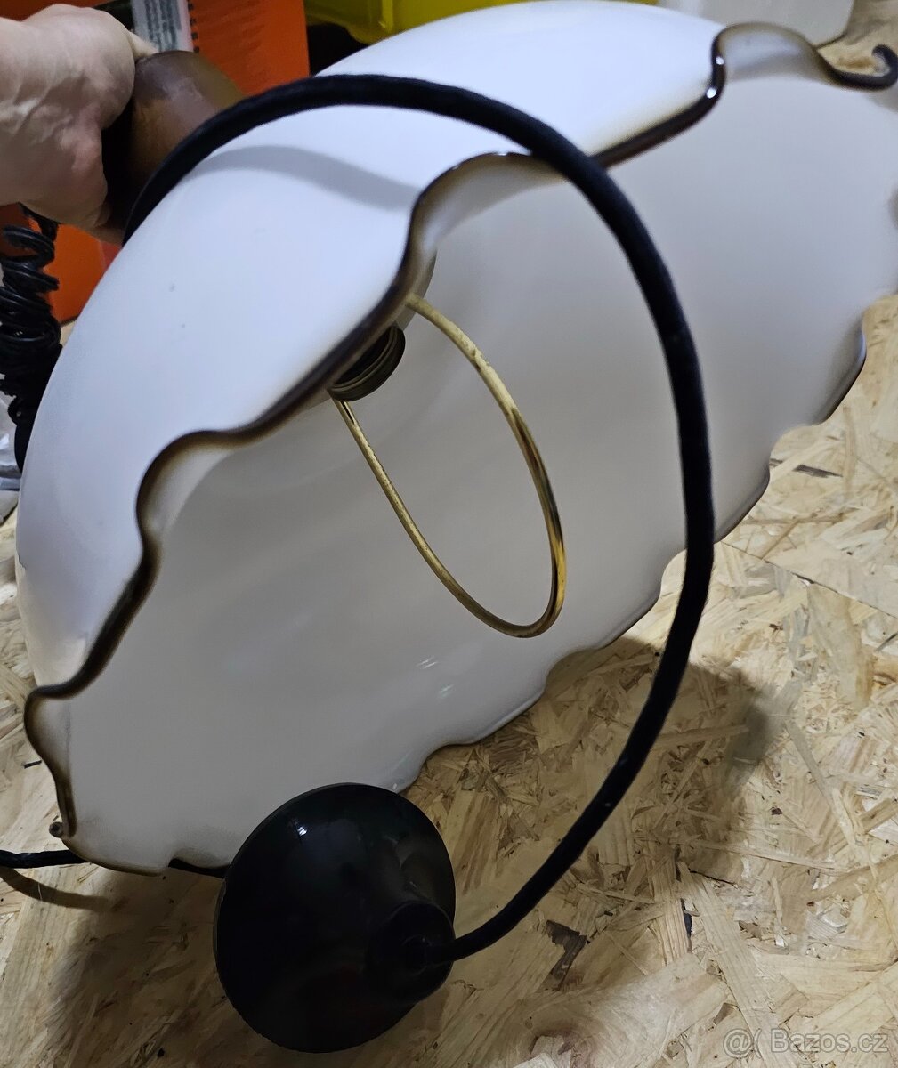 Skleněný lustr/lampa - 3