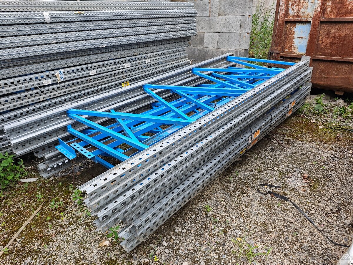 Paletové regály modré - 3