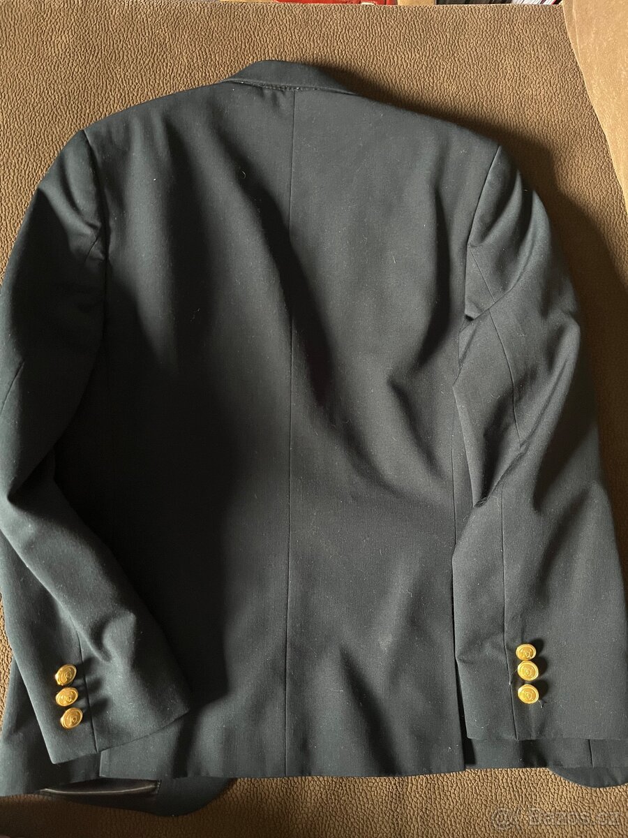 Sako, svetr a košile Ralph Lauren, svetr Gant vel.8-10let - 3