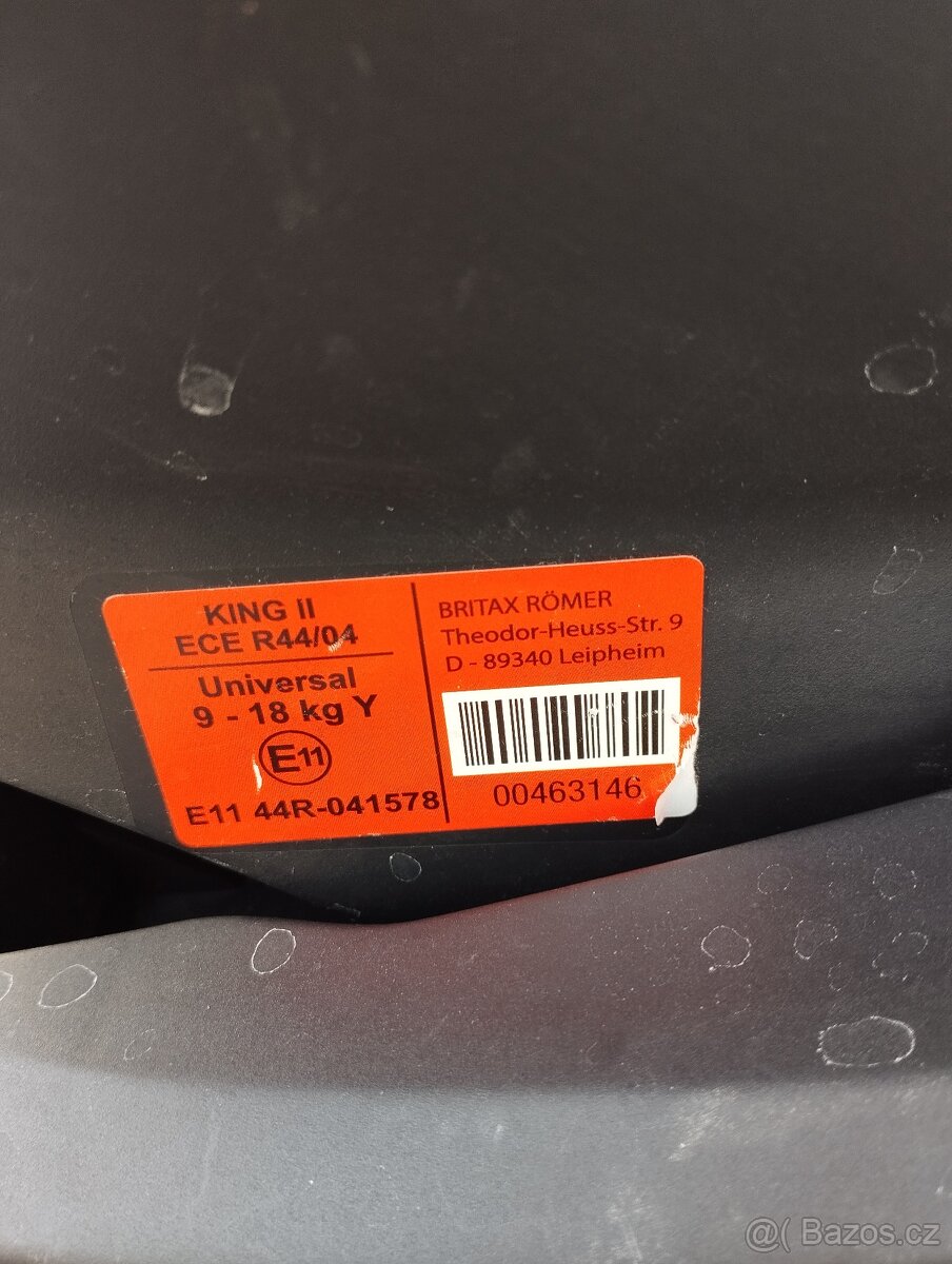 Autosedačka Britax Römer King Ii - 3