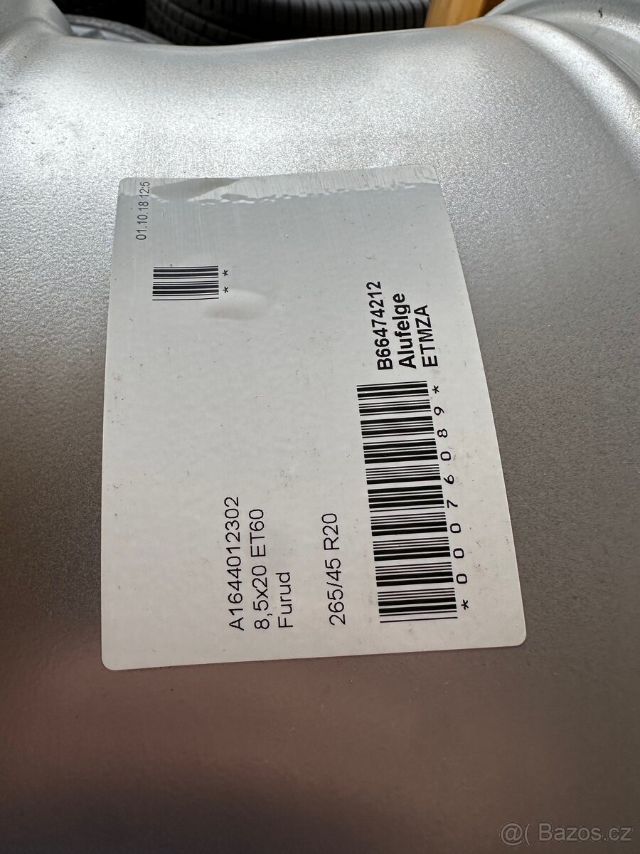 Alu kola 5x112 r20 (ml) - 3