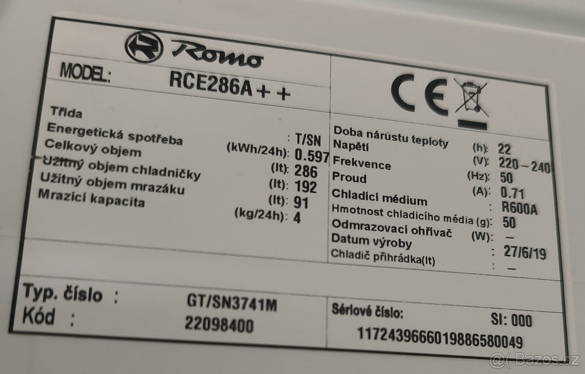 Lednička ROMO - 3