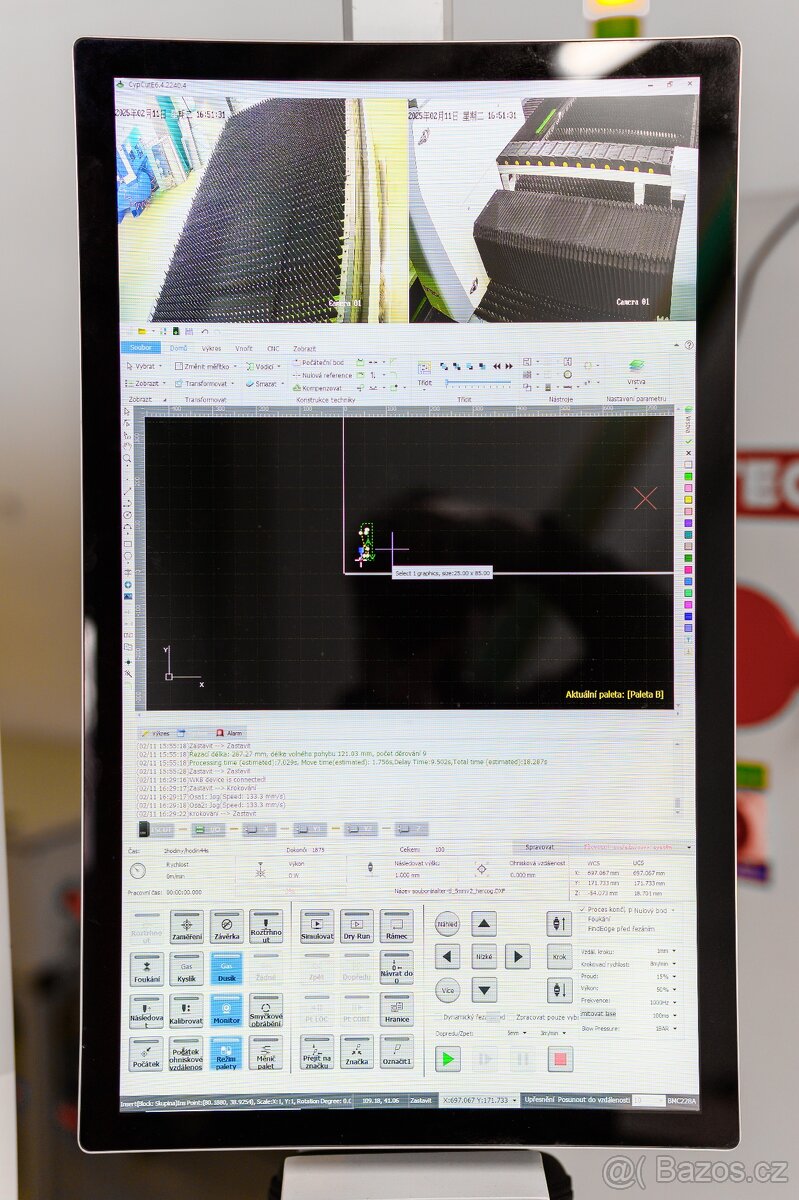 Vláknový CNC laser DX Tech 3000w - 3