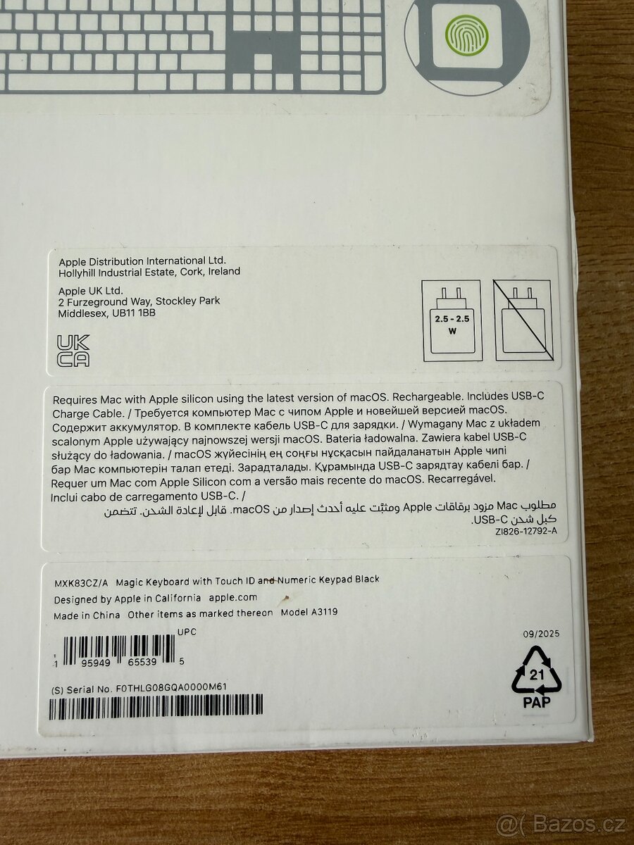 Nová Apple Magic Keyboard s Touch ID a numerickou klávesnicí - 3