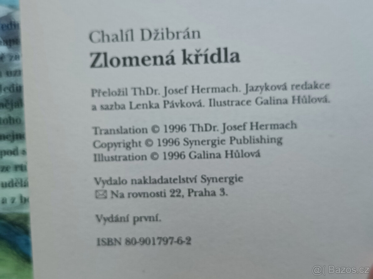 Chalil Dzibran - Zlomena kridla - vhodna jako darek - 3
