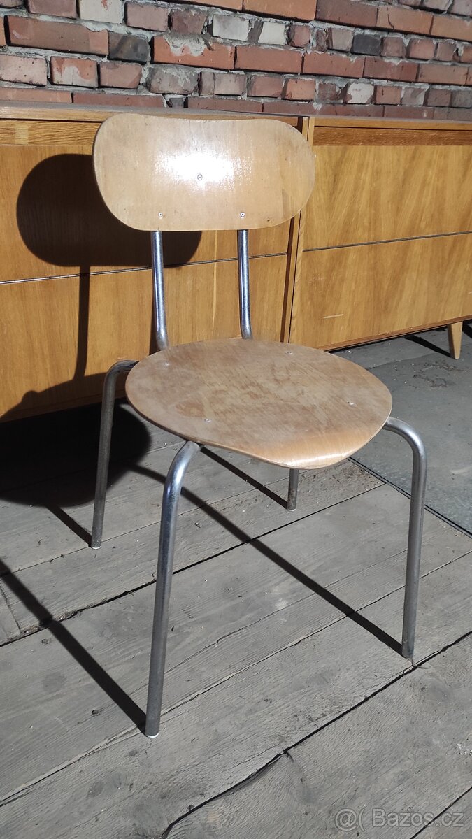 Židle trubková chrom 4ks - 3