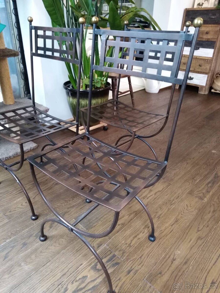 Kovové židle 3 ks - 3