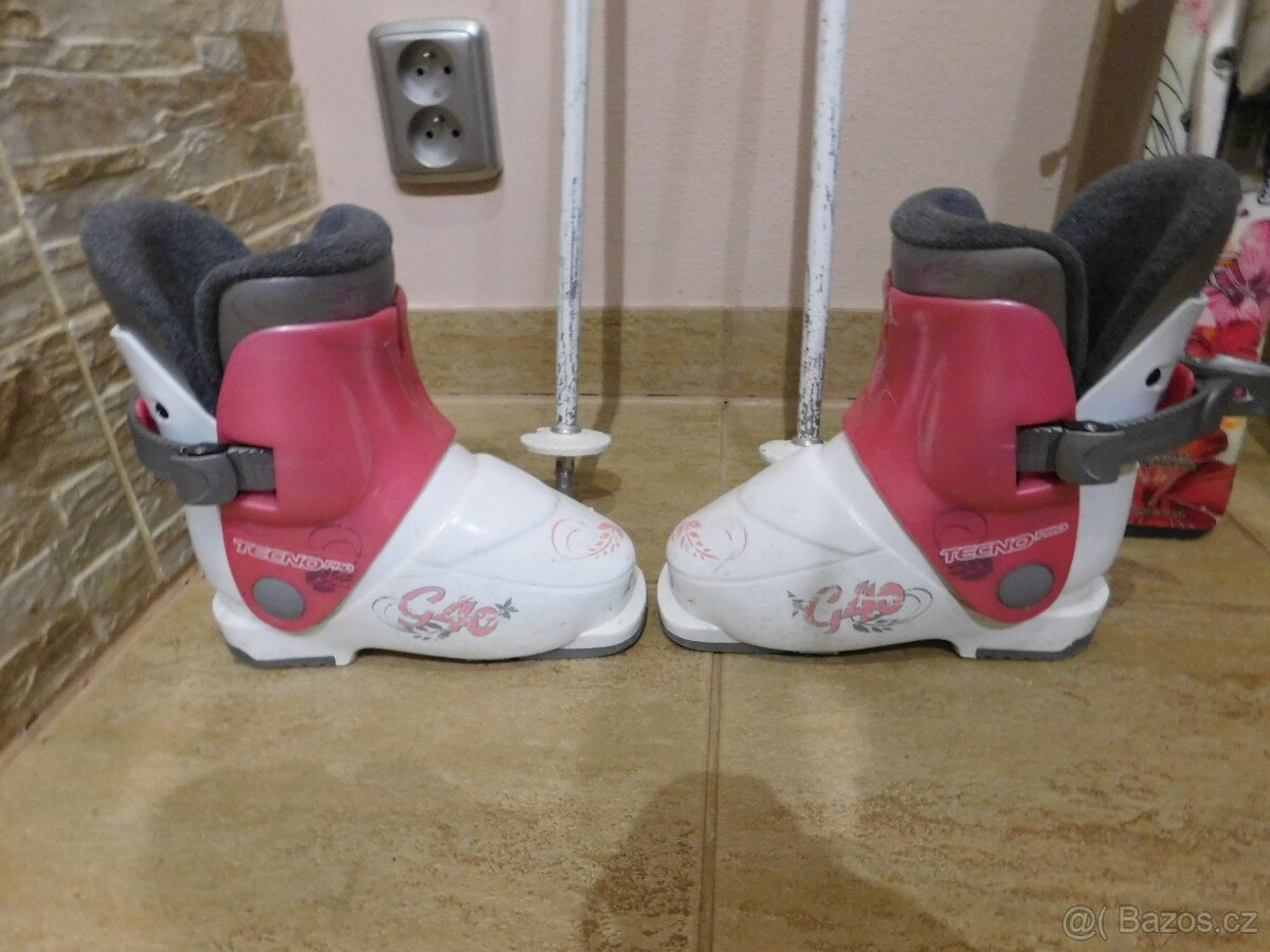 Lyže Rossignol Fun Girl+hůlky+lyžáky - 3