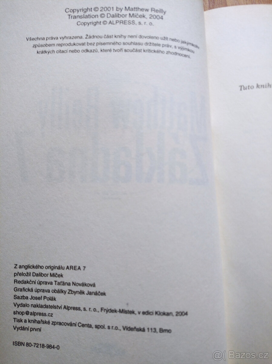 Základna 7 - Mathew Reilly - 3