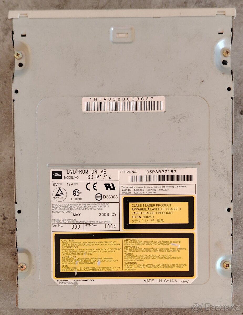 DVD - Model:SD-M1712D - 3
