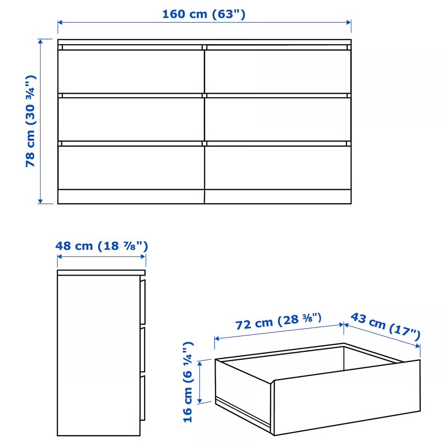 NOVÁ komoda MALM IKEA - 3